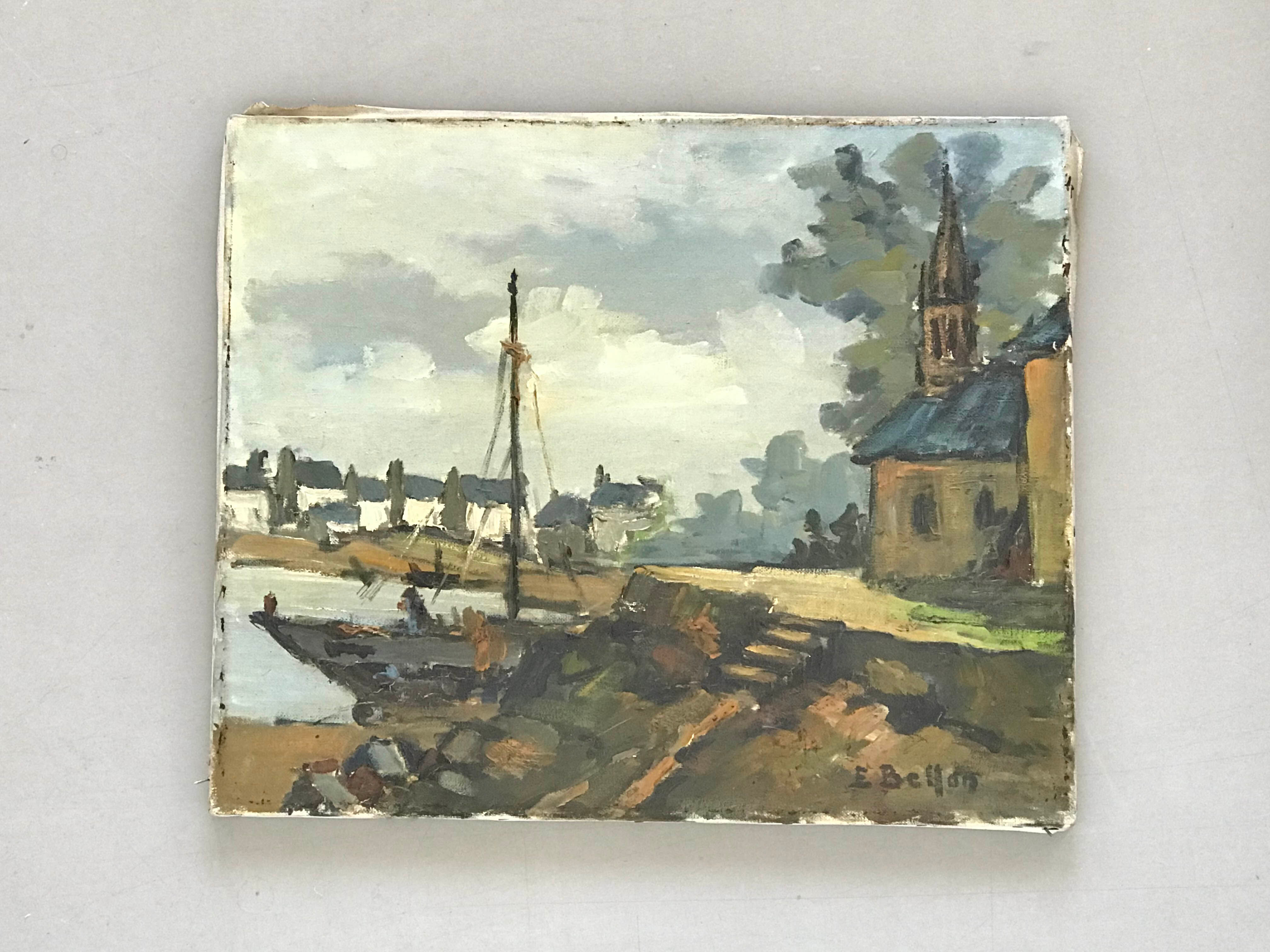 Tableau marine à l'huile