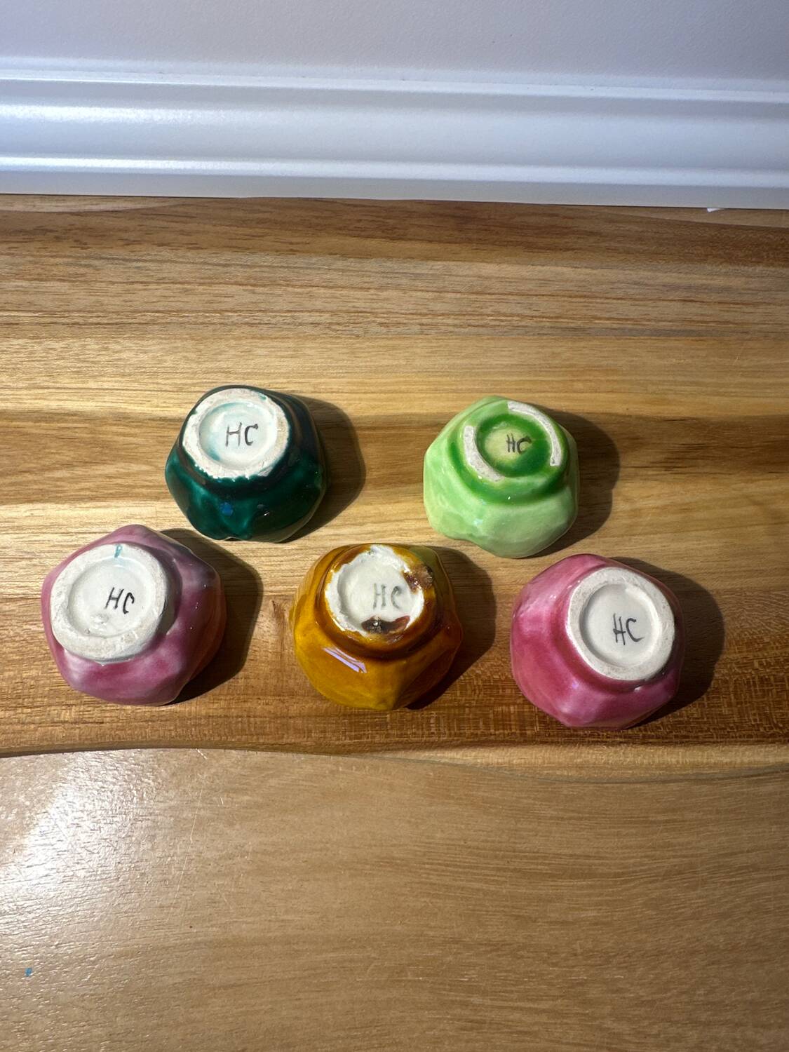 Original egg cup in flowers