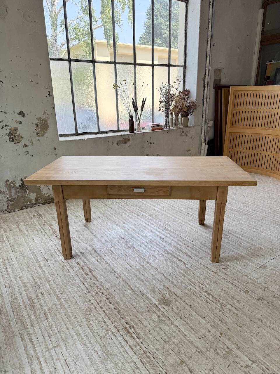 Ancienne table de ferme en chêne
