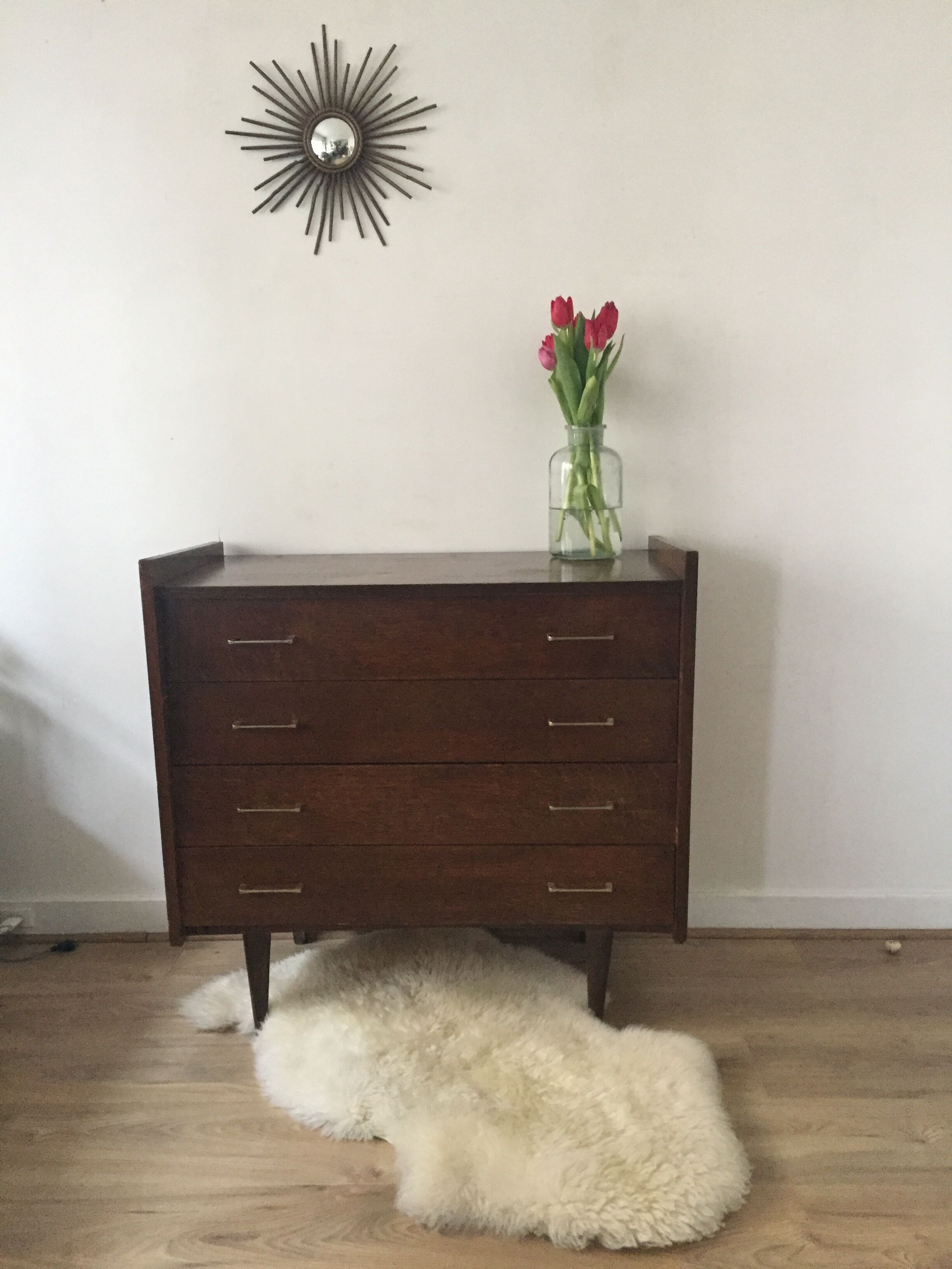Commode vintage pieds compas année 50/60