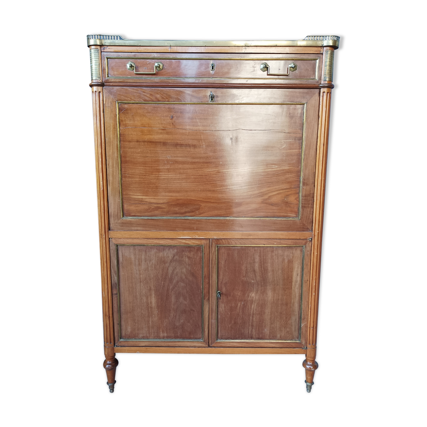 Secretary Louis XVI in mahogany 18th century