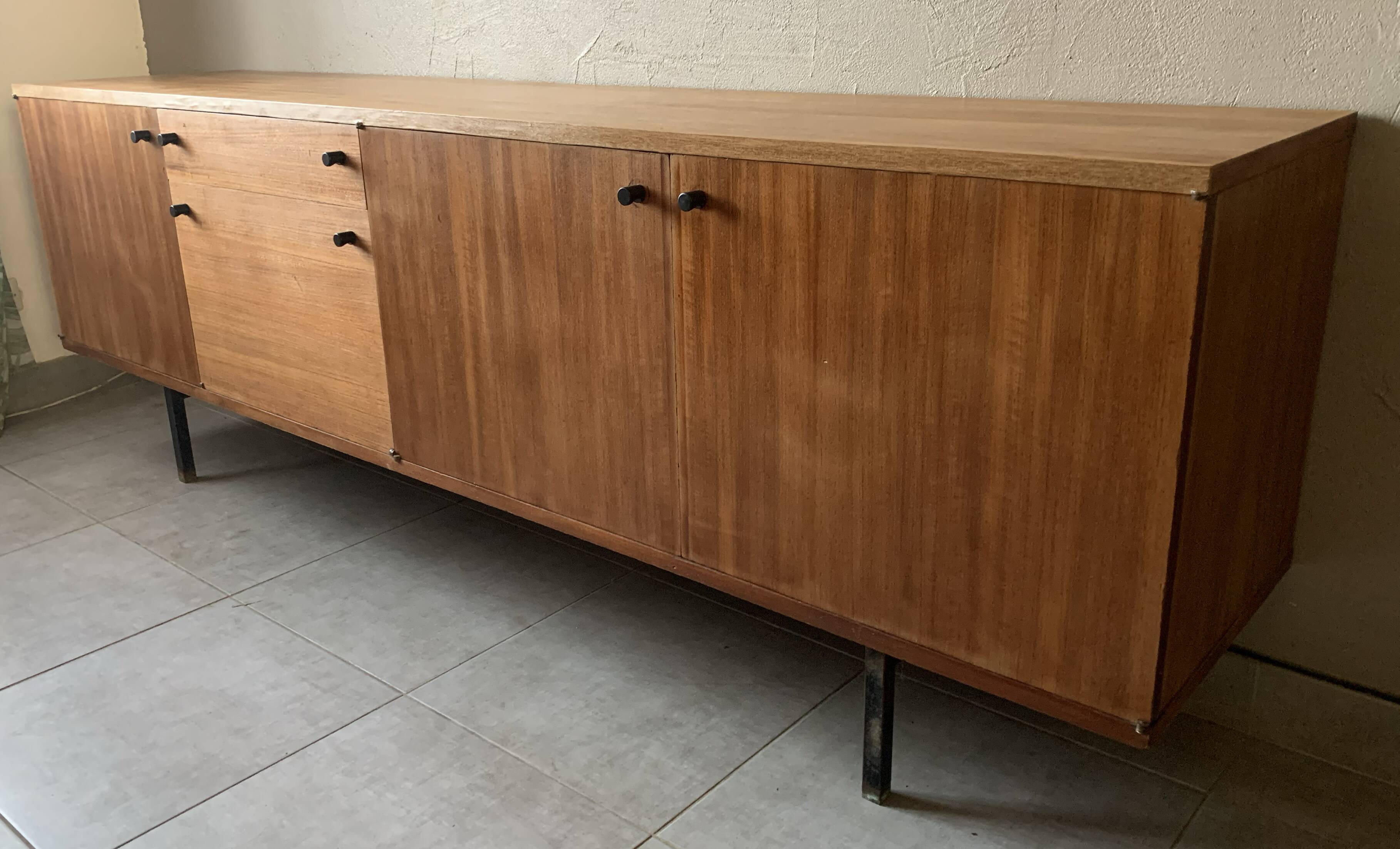 Vintage Scandinavian teak sideboard from the 60s