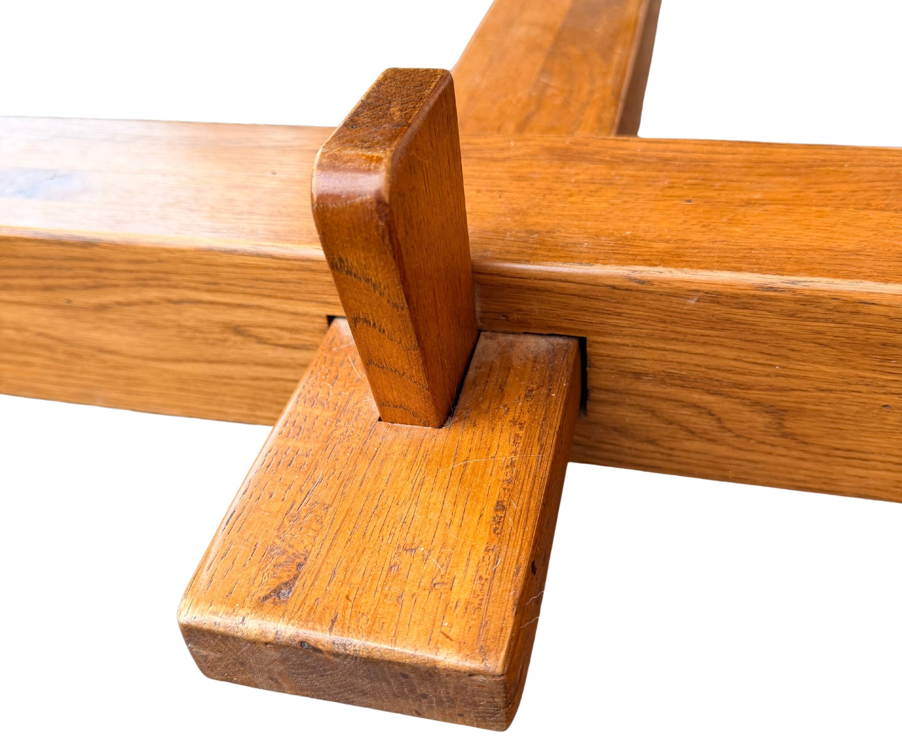 Solid wood farmhouse table