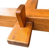 Solid wood farmhouse table