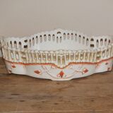 Planter, openwork basket in English ceramic