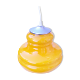 Suspension en verre jaune
