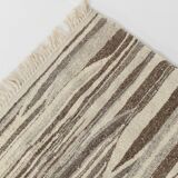 8x10 Striped Pattern Brown & Beige Vintage Kilim Rug, 232x291Cm