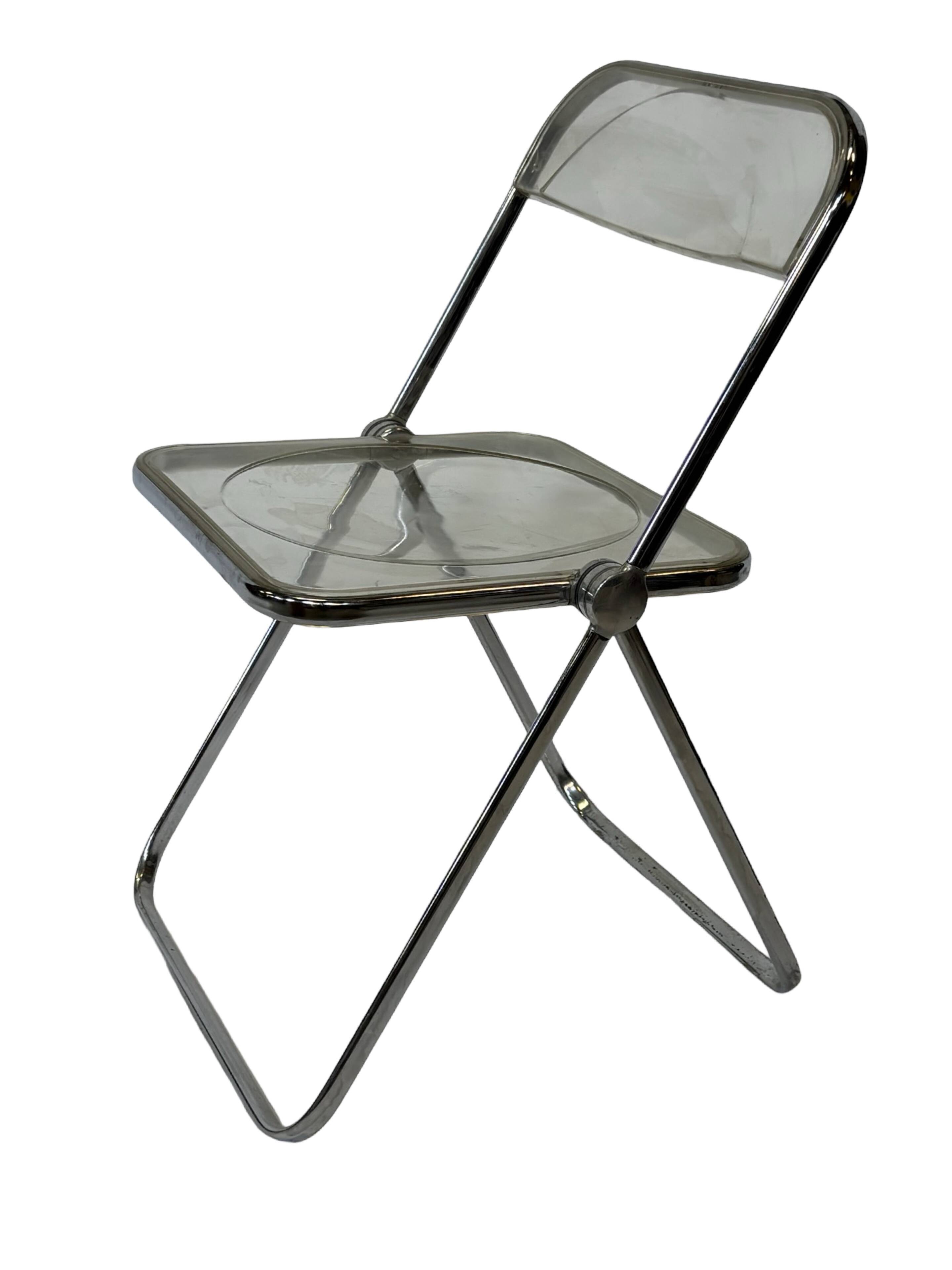 Chaise Plia vintage de Giancarlo Piretti pour Castelli Design