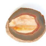 Empty agate pocket, carved stone, 70s