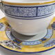 Cup saucer, breakfast Limoges porcelain of Sologne tea