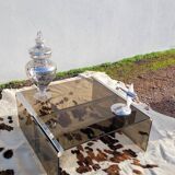 Smoked glass coffee table by Galloti and Radice Italy, 1970s