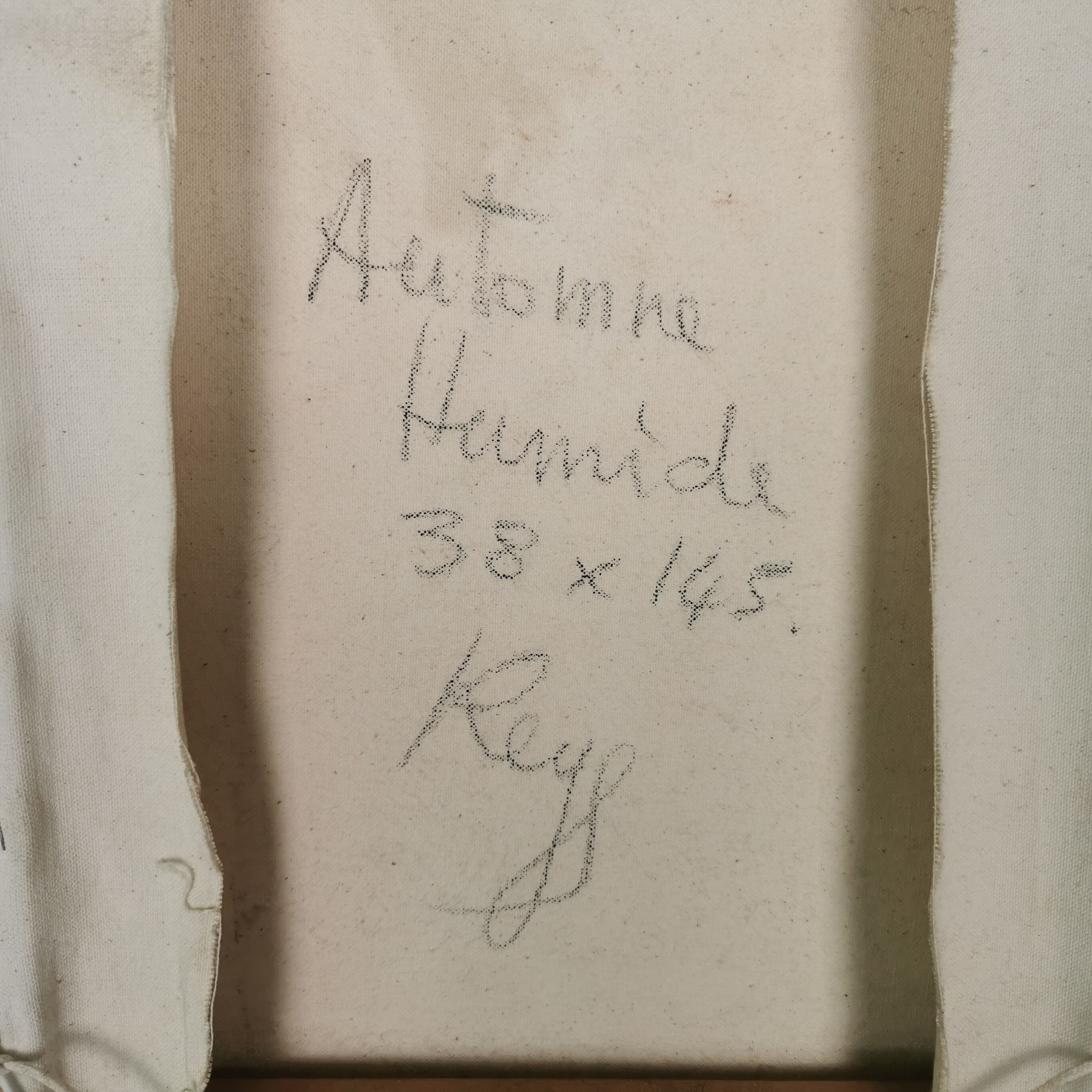 Pair of abstract paintings 60'