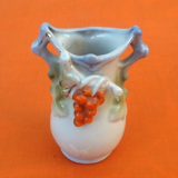 Vase   céramique à décor floral