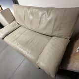 2-seater leather sofa by STEINER