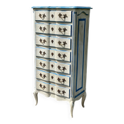 Weekly chest (7 drawers) patinated Provençal style