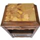Wooden bedside table and art nouveau marble