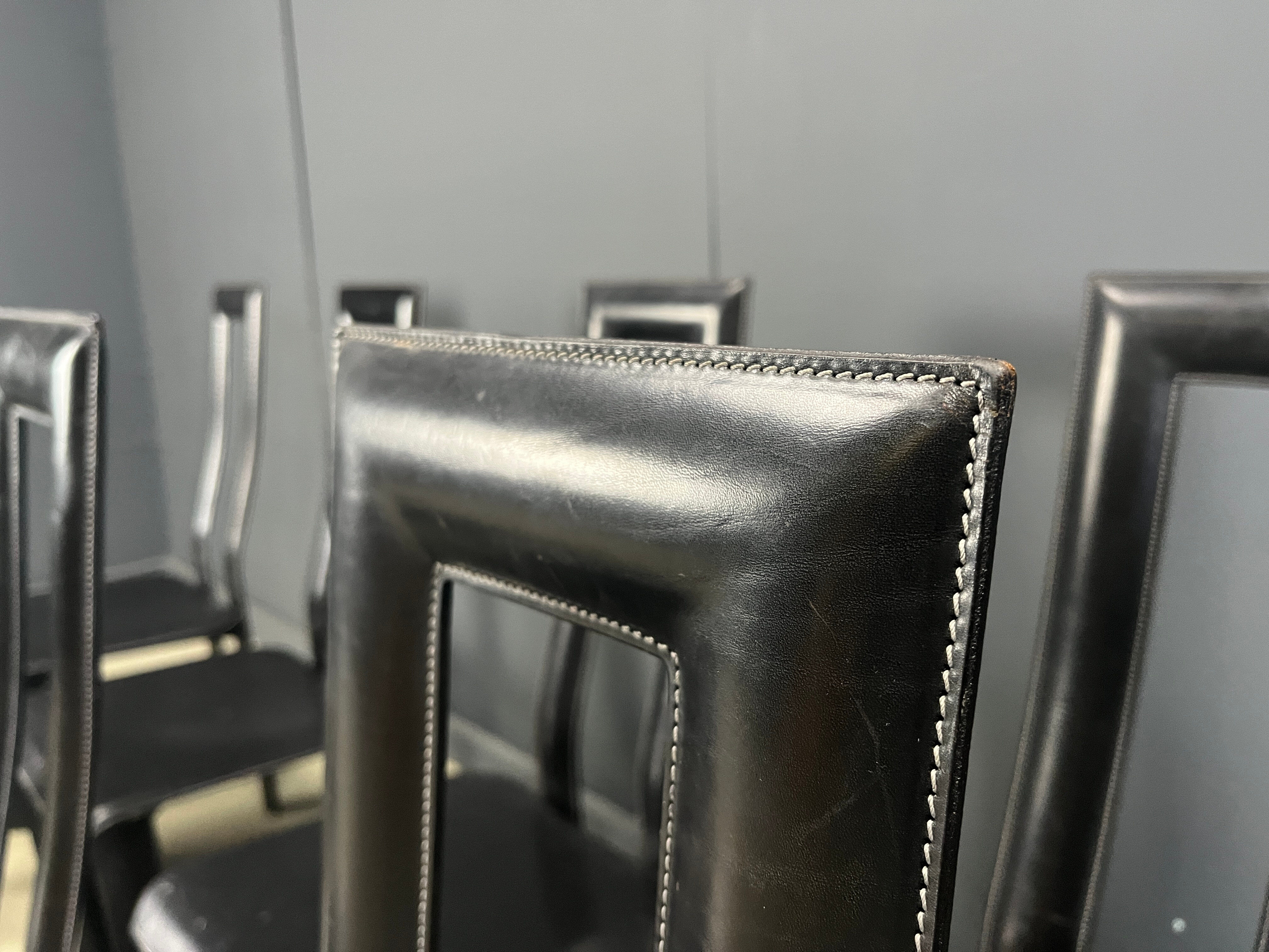 Italian Model Regia Dining Chairs by Antonello Mosca for Ycami, 1980s, Set of 8