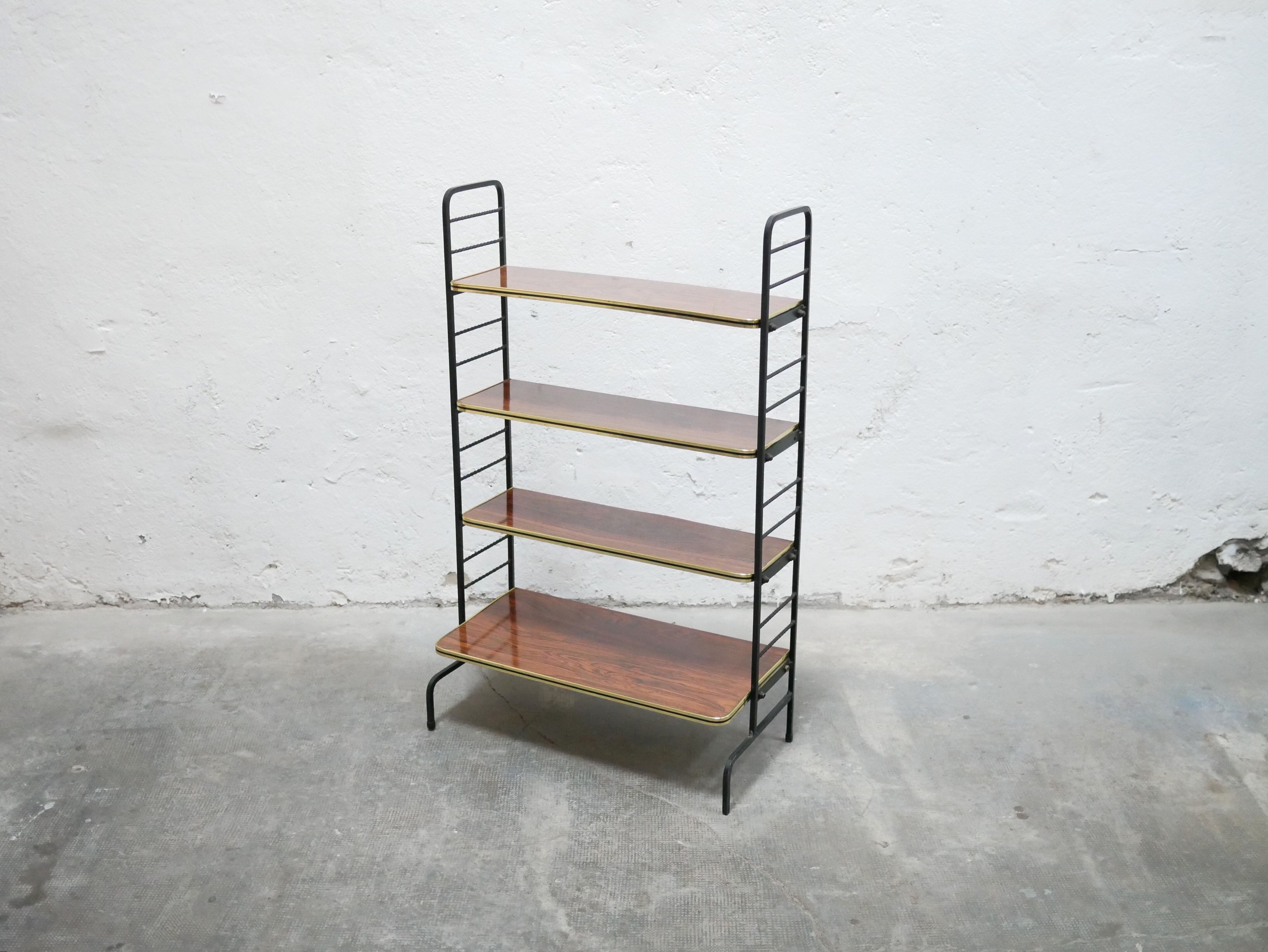 Vintage metal and formica shelf accent furniture