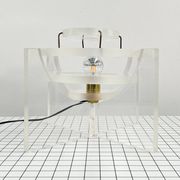 Lampe / Sculpture Italienne en Plexiglas, 1980