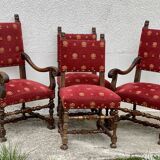 Living room (carved chairs and armchairs) in Louis XIII style