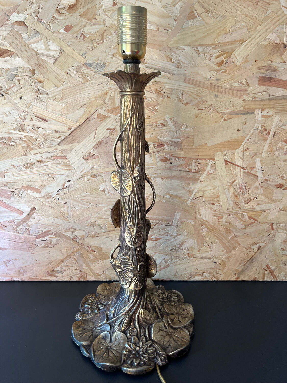 Brass table lamp foot