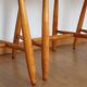 4 Scandinavian beech chairs