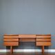 Vintage Avalon Mid Century Teak Desk / Dressing Table. Delivery. Modern / D