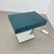 Modernist green Cubic Sputnik Table Light Kaiser Leuchten Lights, 1970s Ger