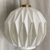 Vintage 1950s Bauhaus style modernist globe pendant light