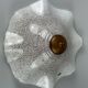 60s 70s Lamp Fixture Ceiling Lamp Flush Mount Doria Glass Space Age