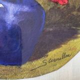 Still life with roses signed Cornillon 20th century