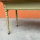 Large bistro coffee table in weathered wood