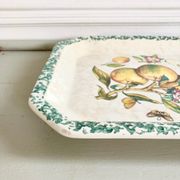 Fruit décor dish Italy 1970, Due Torri