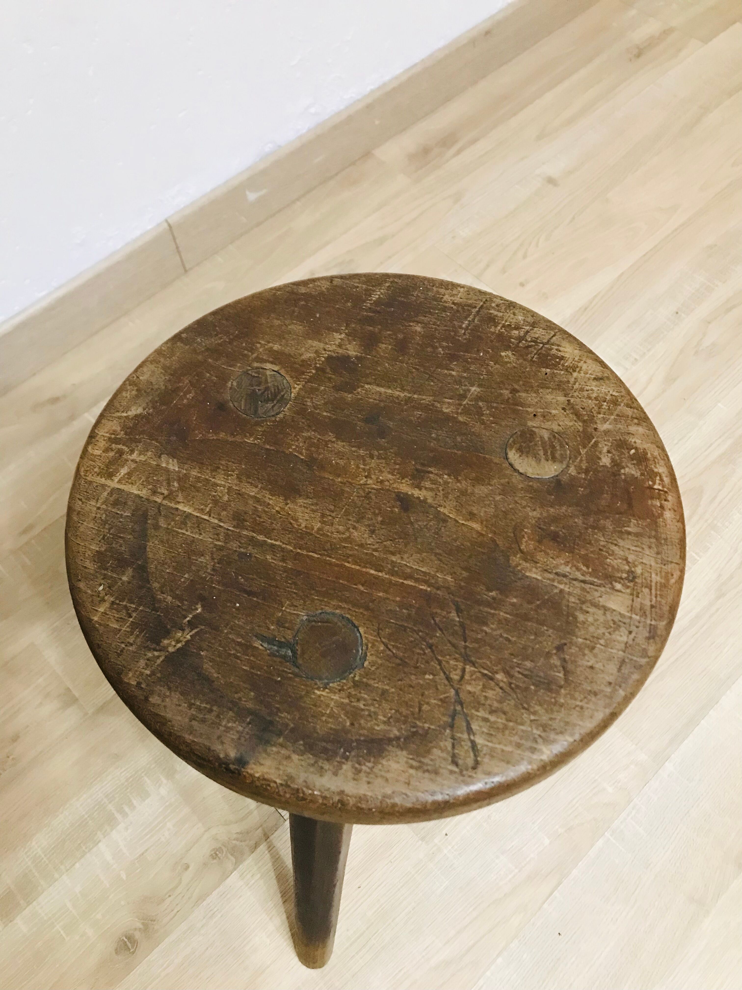 Old farm stool