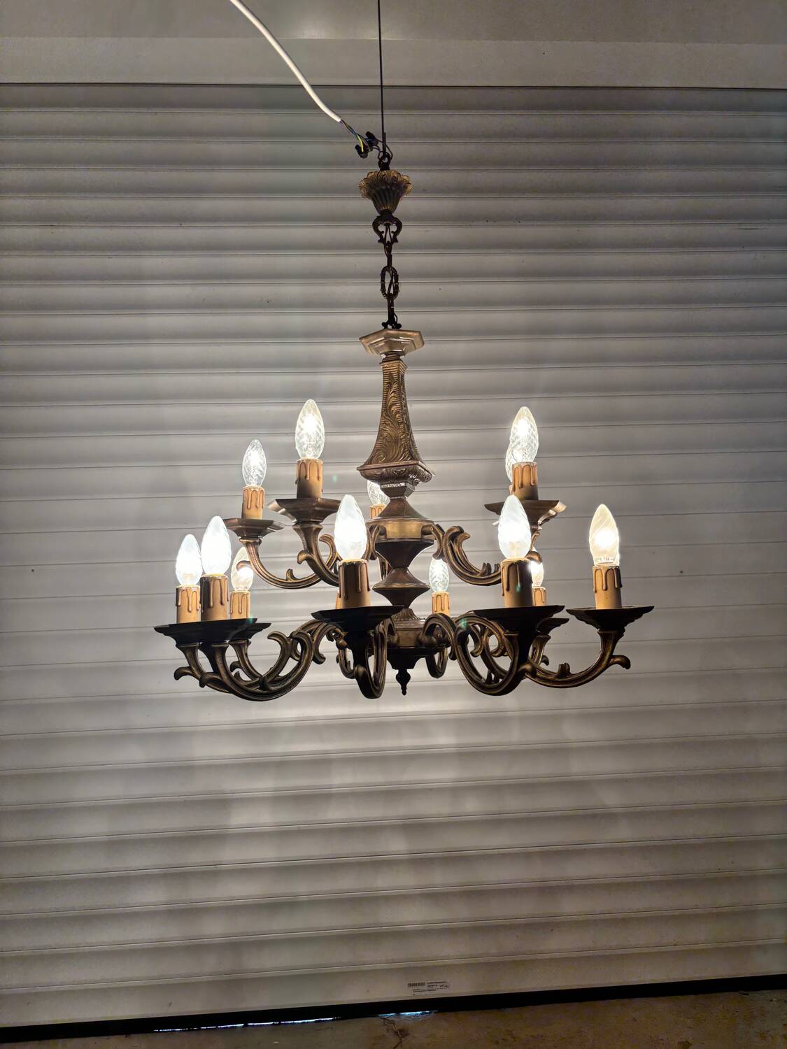 Bronze chandelier