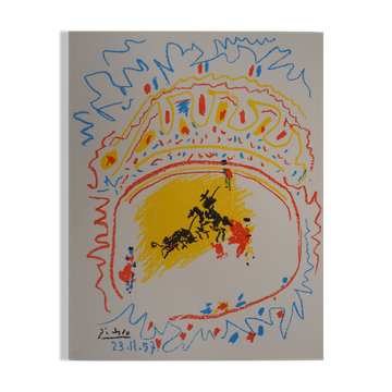Pablo picasso: the little corrida - signed lithograph