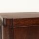 Large Art Deco console or pedestal in dark oak veneer, Belgium, 1920s