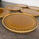 Set of 6 vintage 70s Melitta Ceracron dessert plates.
