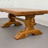 Table basse vintage en chêne