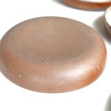 Set of 6 hollow sandstone plates, 70s