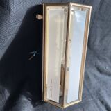 SOTHIS wall lamp - hexagonal - glass and brass - Italy