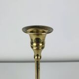 Vintage gold brass candle holder