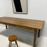 Oak and pine farmhouse table