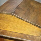 Vintage wooden writing desk, vintage wooden desk, desk secretary, wooden furniture, decoration