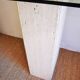 XXL vintage Italian console in travertine and glass from the 80s