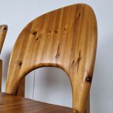 Rainer Daumiller pine wood dining chairs for Hirtshals Savvaerk  1980