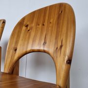 Rainer Daumiller pine wood dining chairs for Hirtshals Savvaerk  1980