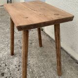 Brutalist table wood raw