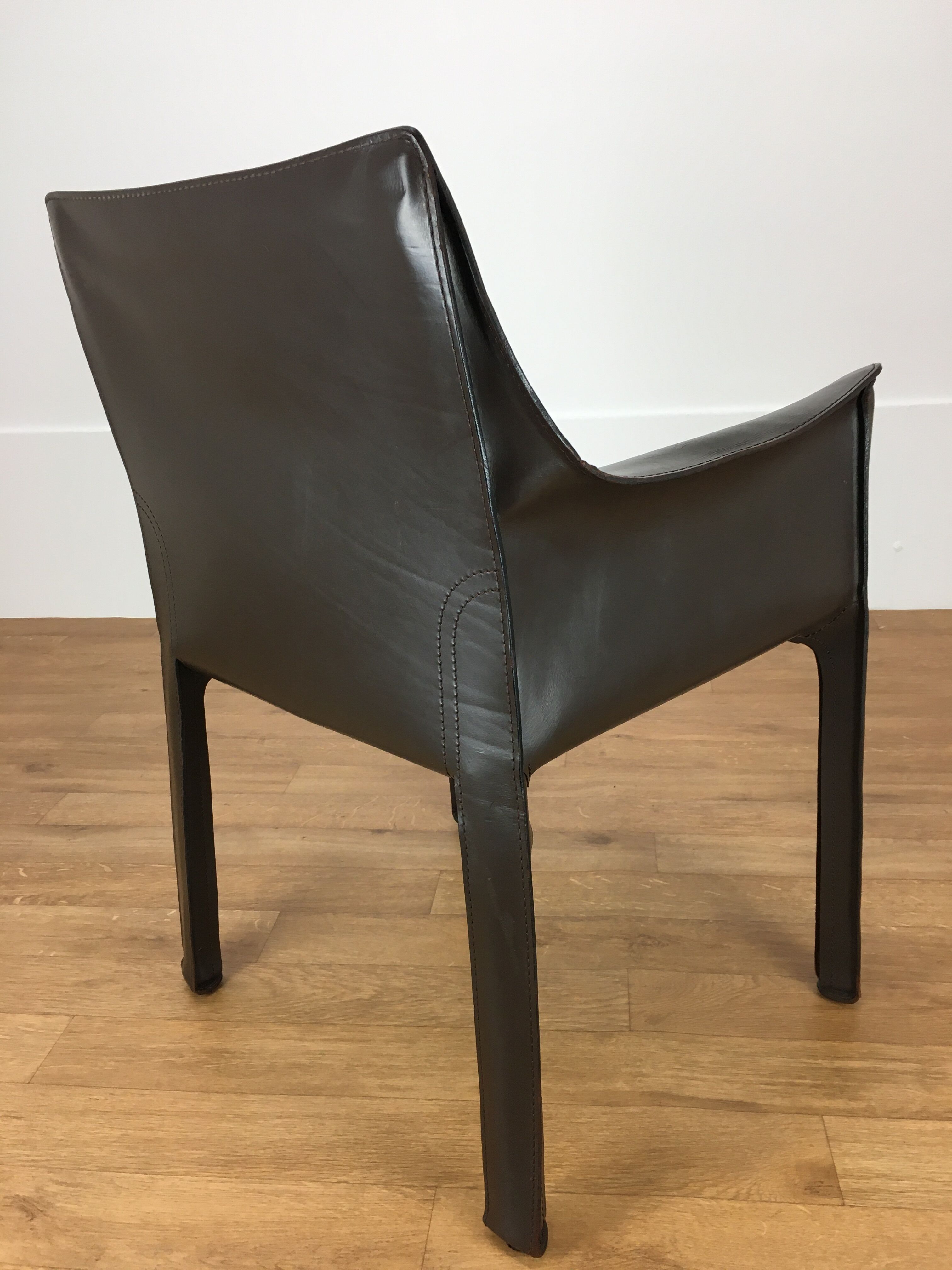 Mario Bellini leather armchair for Cassina, model CAB 413