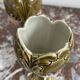 Vases en barbotine, paire, Art Nouveau, faïencerie DE BRUYN, signés, numéro